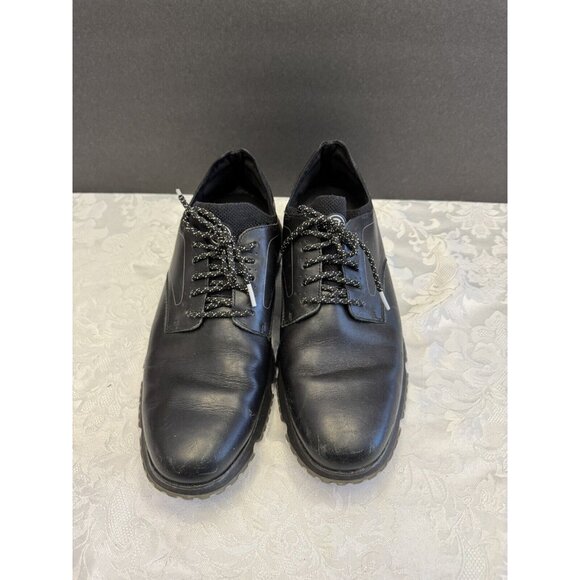 Cole Haan 12M Shoe 4.Zerogrand Plain Toe Oxford Black Reflective Waterproof - Picture 2 of 13
